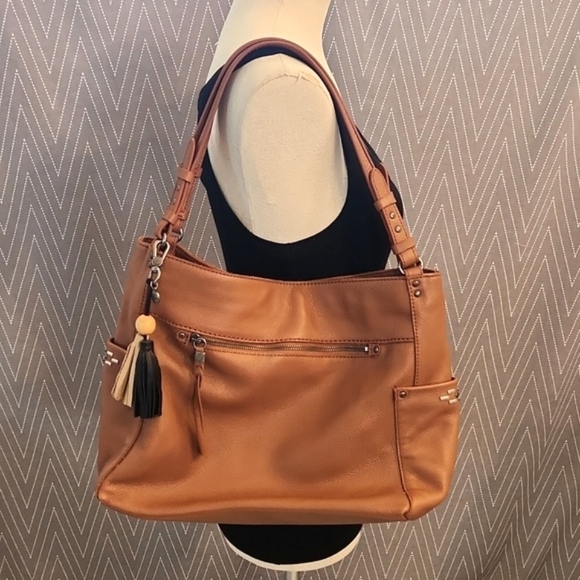 Womens like new The Sak La Mesa Tobacco leather shoulder bag. - Picture 5 of 16